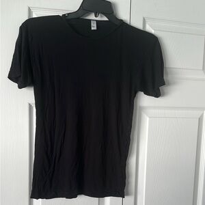 American Apparel Black Short Sleeve Tee